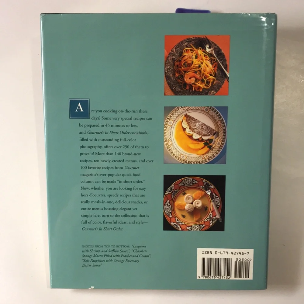 Gourmet In Short Order Cookbook